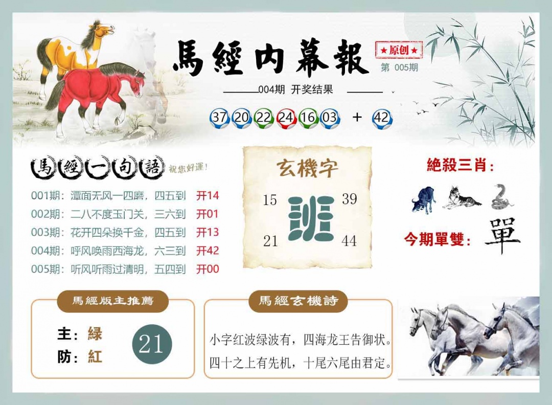 005期马经内幕报[图]